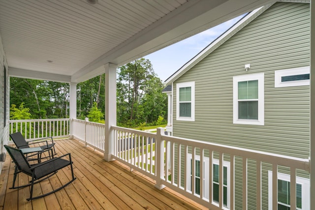view of deck