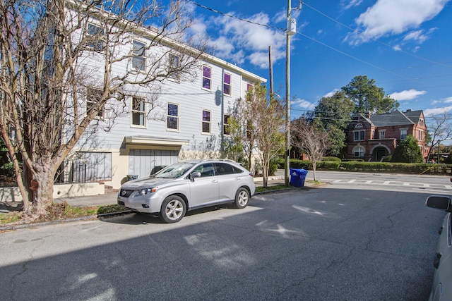 view of street featuring curbs