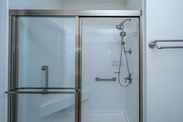 full bathroom with a stall shower