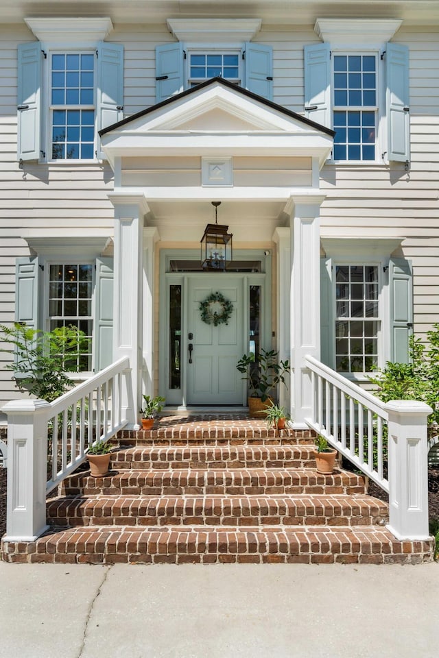 3508 Henrietta Hartford Rd, Mount Pleasant, SC 29466 - doorway to property featuring covered porch