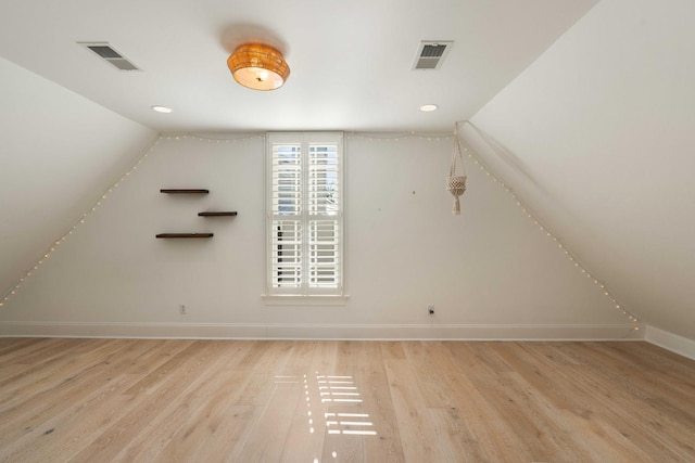 3508 Henrietta Hartford Rd, Mount Pleasant, SC 29466 - bonus room featuring light wood-type flooring, baseboards, recessed lighting, and lofted ceiling