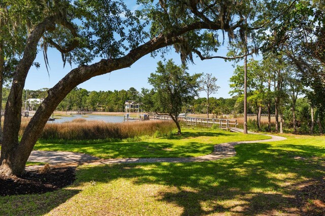 3508 Henrietta Hartford Rd, Mount Pleasant, SC 29466 - view of grassy yard with a water view