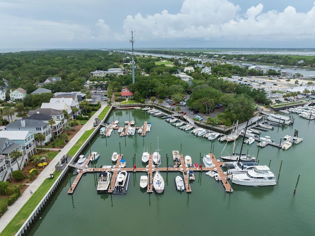 40 41st Ave Unit B 9, Isle Of Palms, SC 29451 - aerial view of a marina and a large body of water