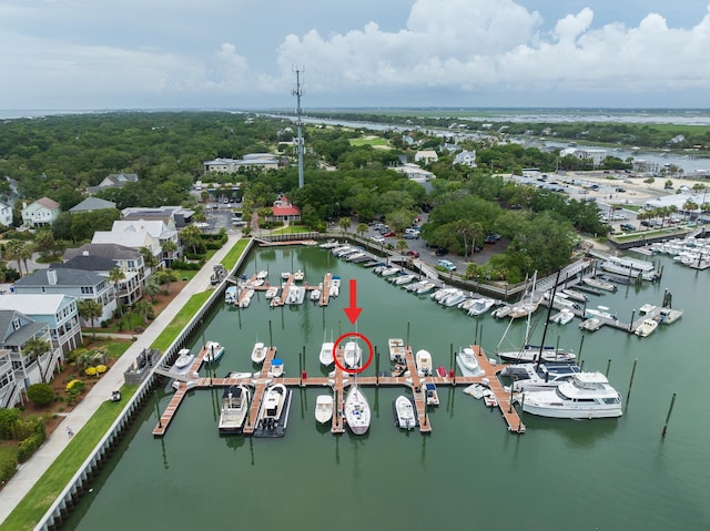 40 41st Ave Unit B 9, Isle Of Palms, SC 29451 - view of property location with numerous boat docks and a nearby body of water