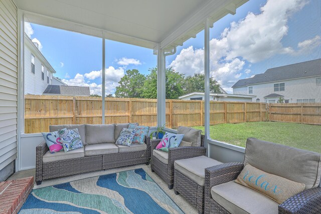 6179 Fieldstone Cir, Charleston, SC 29414 - sunroom / solarium with an outdoor living space and plenty of natural light