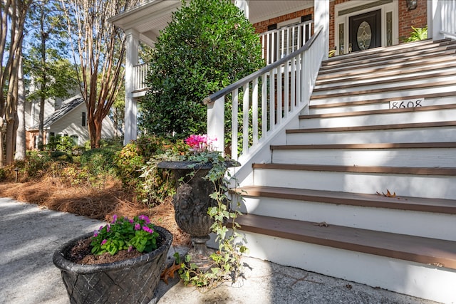 view of stairs