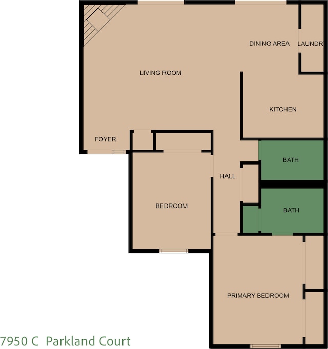 7950 Parklane Ct Unit C, North Charleston, SC 29418 - view of room layout