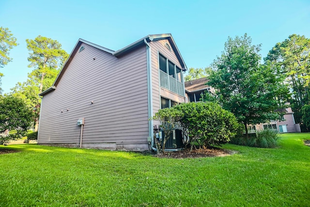 7950 Parklane Ct Unit C, North Charleston, SC 29418 - view of property exterior featuring a yard and a central air condition unit