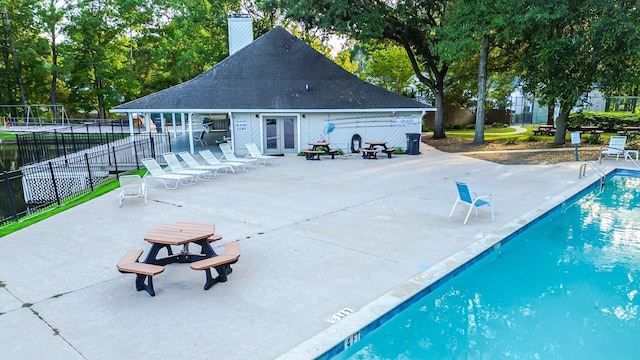 7950 Parklane Ct Unit C, North Charleston, SC 29418 - community pool with french doors and a patio