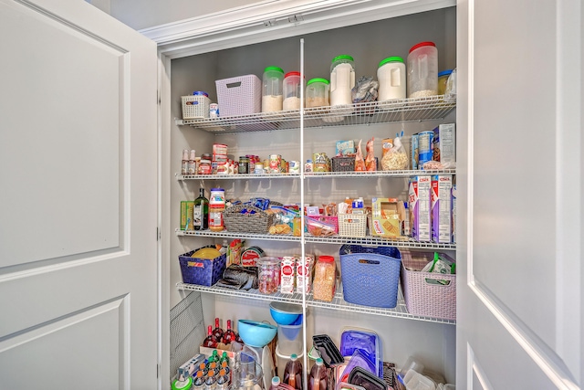 view of pantry