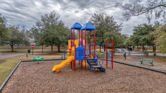 view of play area