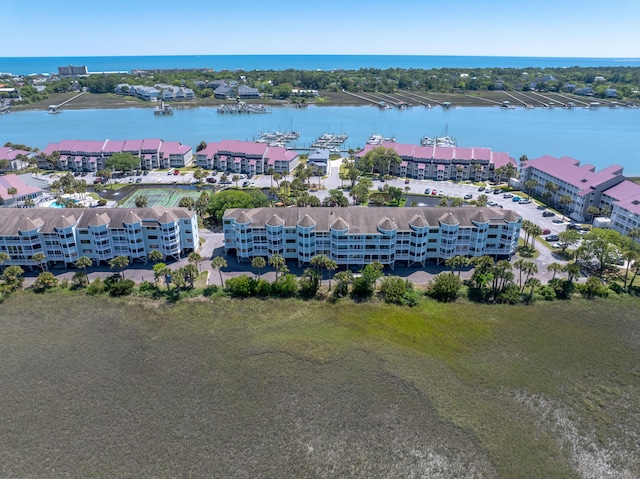 142 Marsh View Villas, Folly Beach, SC 29439 - aerial view of a nearby body of water and apartment complex