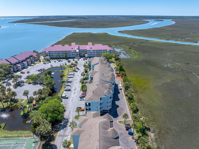 142 Marsh View Villas, Folly Beach, SC 29439 - aerial view of property's location with a large body of water