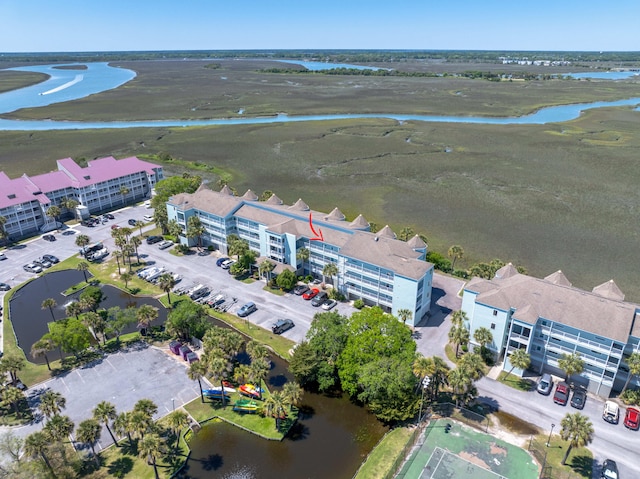 142 Marsh View Villas, Folly Beach, SC 29439 - aerial view of apartment complex and a nearby body of water