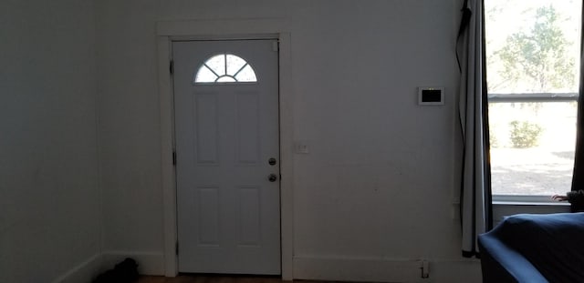 entryway featuring a wealth of natural light