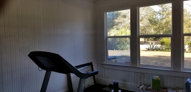 view of workout room