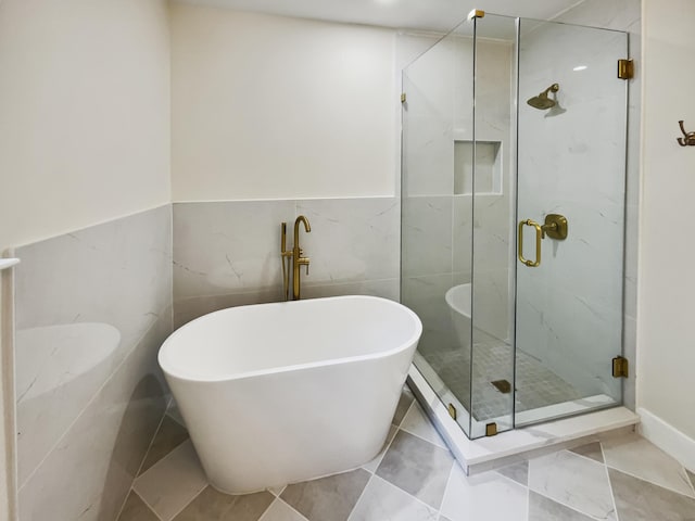 702 Spark St, Mount Pleasant, SC 29464 - full bath with a freestanding tub and a shower stall