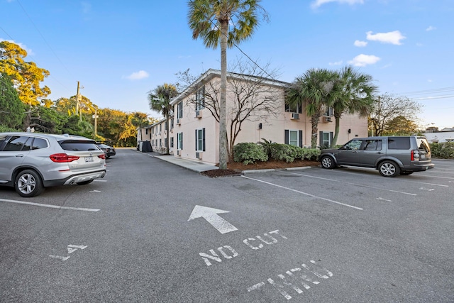 view of parking / parking lot