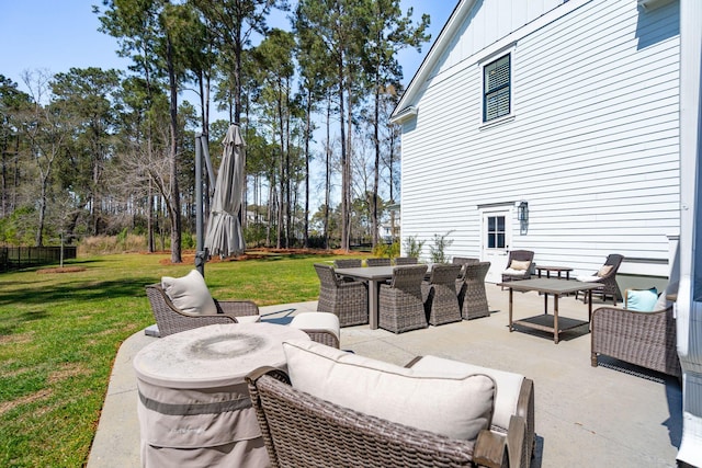 3858 Sawyers Island Dr, Mount Pleasant, SC 29466 - view of patio featuring an outdoor hangout area and outdoor dining space