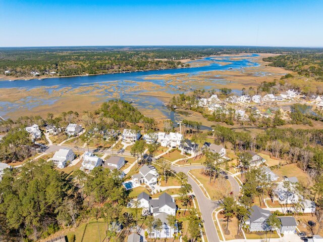 3858 Sawyers Island Dr, Mount Pleasant, SC 29466 - bird's eye view featuring a residential view and a water view