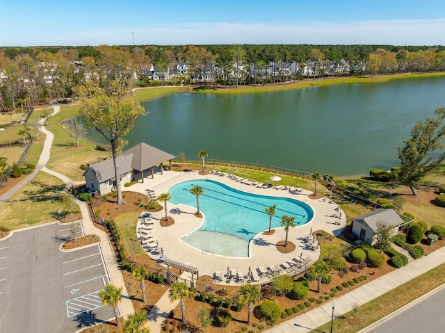 3858 Sawyers Island Dr, Mount Pleasant, SC 29466 - birds eye view of property featuring a water view