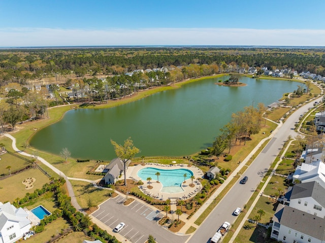 3858 Sawyers Island Dr, Mount Pleasant, SC 29466 - drone / aerial view featuring a water view