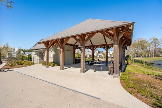 3858 Sawyers Island Dr, Mount Pleasant, SC 29466 - view of property's community with a gazebo, fence, and a patio area