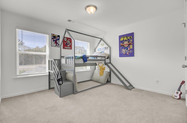 bedroom featuring carpet flooring