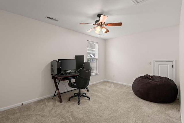 1870 Gammon St, Charleston, SC 29414 - office space featuring carpet, ceiling fan, and baseboards