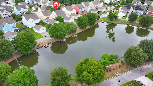 1870 Gammon St, Charleston, SC 29414 - aerial perspective of suburban area featuring a large body of water