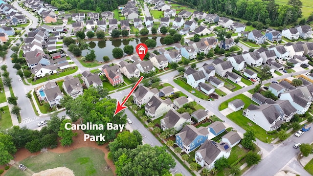 1870 Gammon St, Charleston, SC 29414 - aerial view of property and surrounding area with nearby suburban area