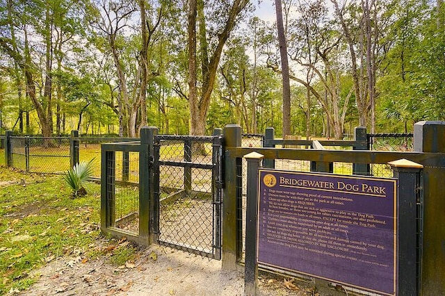 1870 Gammon St, Charleston, SC 29414 - gate featuring view of wooded area