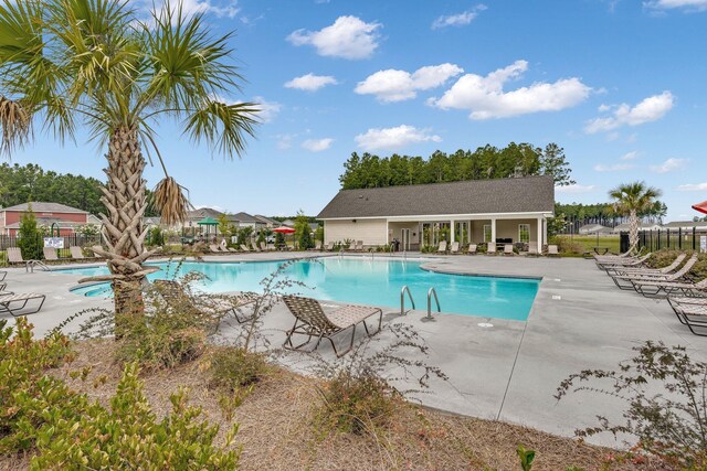 341 Witch Hazel St, Summerville, SC 29486 - community pool featuring a patio area