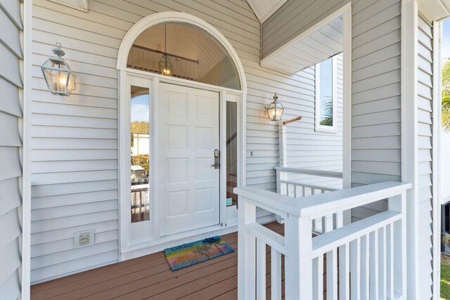 505 E Arctic Ave, Folly Beach, SC 29439 - property entrance with a porch