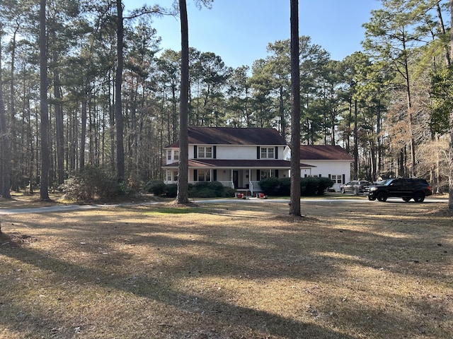 view of front facade featuring a porch