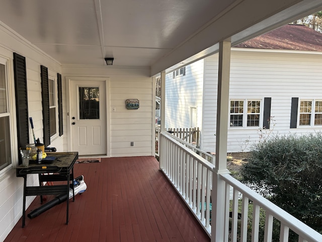 view of deck