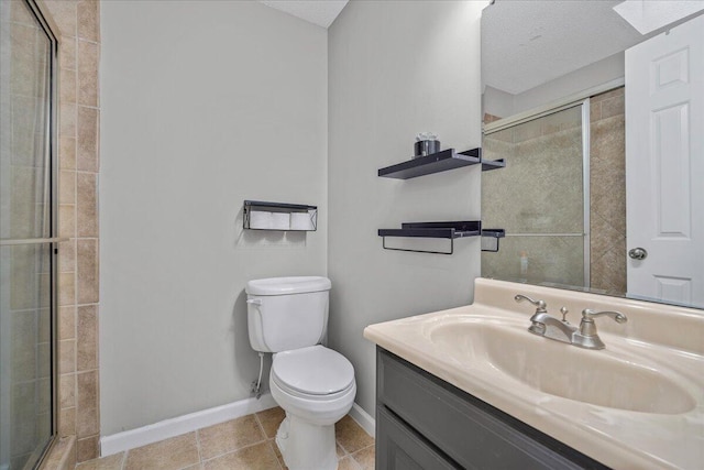 58 Indigo Ln, Goose Creek, SC 29445 - bathroom featuring toilet, baseboards, a shower stall, and vanity