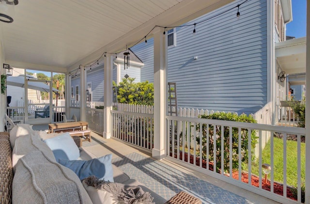 view of patio with covered porch