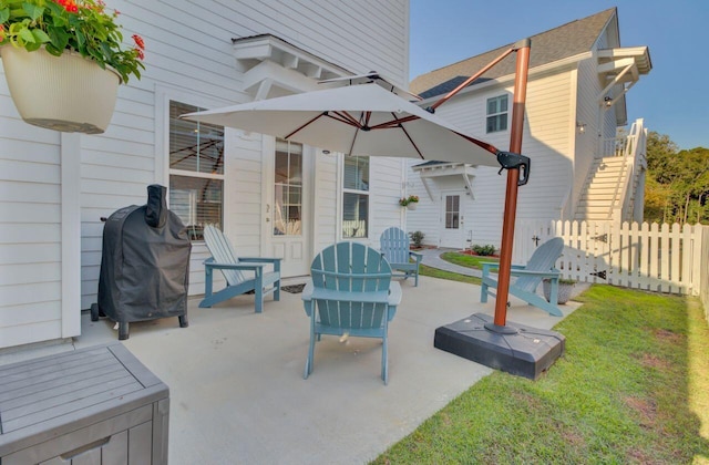 view of patio / terrace with grilling area