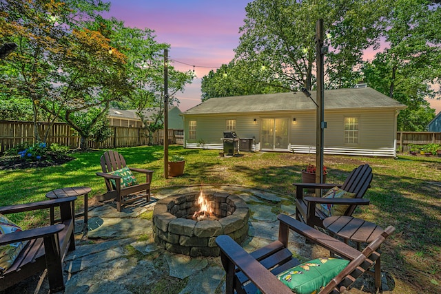 2016 Wild Flower Ln, Charleston, SC 29414 - view of patio / terrace featuring a fire pit and area for grilling