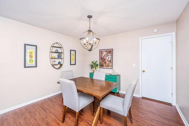 2016 Wild Flower Ln, Charleston, SC 29414 - dining space with a chandelier, wood finished floors, and baseboards