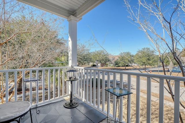 view of balcony