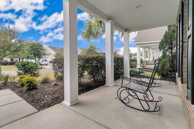 view of patio / terrace featuring a porch