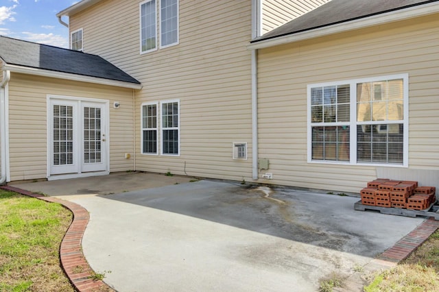 rear view of house with a patio area