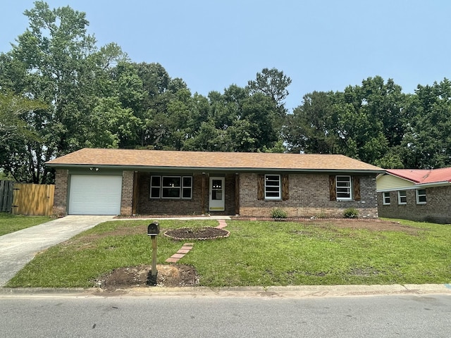 2 Clarksville Ln, Goose Creek, SC 29445 - ranch-style home with driveway, a garage, and brick siding