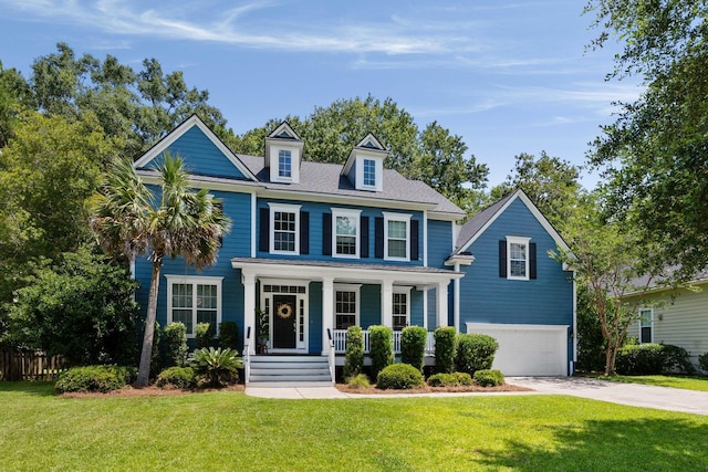 3574 Toomer Kiln Cir, Mount Pleasant, SC 29466 - view of front of home with a garage, a porch, and concrete driveway