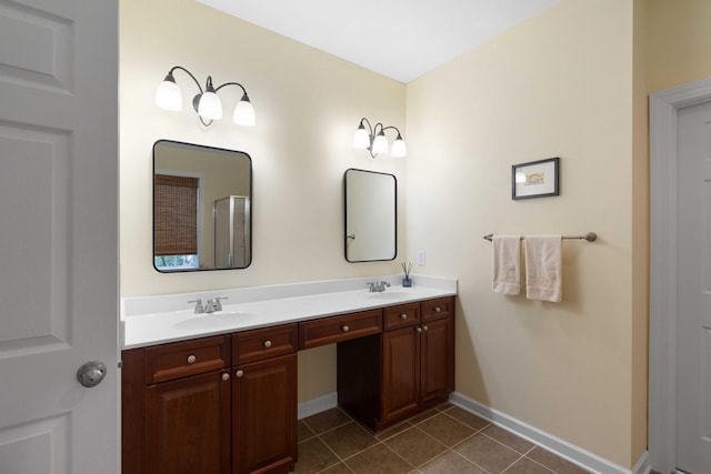 3574 Toomer Kiln Cir, Mount Pleasant, SC 29466 - bathroom with double vanity and tile patterned floors