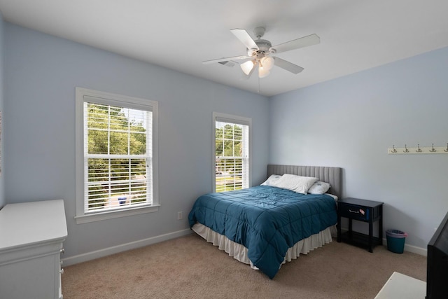 3574 Toomer Kiln Cir, Mount Pleasant, SC 29466 - carpeted bedroom with baseboards and a ceiling fan