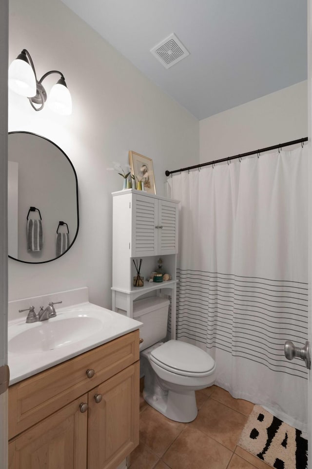 3574 Toomer Kiln Cir, Mount Pleasant, SC 29466 - bathroom with vanity, tile patterned flooring, and a shower with shower curtain