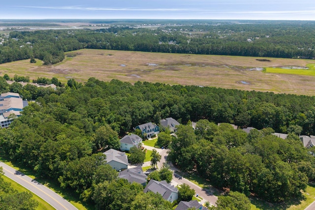 3574 Toomer Kiln Cir, Mount Pleasant, SC 29466 - aerial view of property's location featuring a heavily wooded area and nearby suburban area
